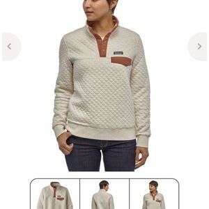 Patagonia Quilted Pullover in Cream Color